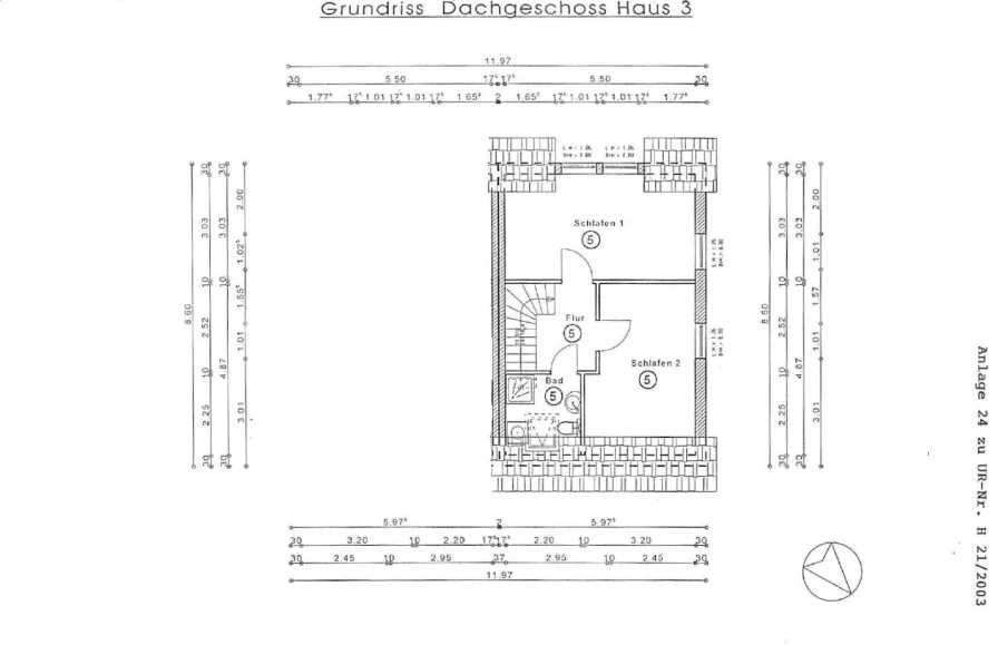 Haus 3 Einheit 5 DHH MUSTERHAUS_OG