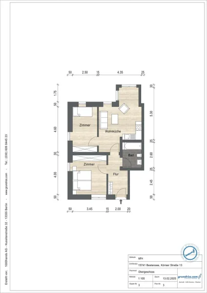 OG WE 03 links 56,33 - Wohnung kaufen in Bestensee - Ihr neues Zuhause in Bestensee - Bezug Frühsommer 2025