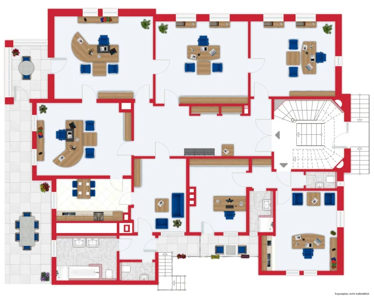 immoGrafik-Exposeplan-21300027001-DINA4 - Büro/Praxis mieten in Esslingen - Büro- und Praxis-Etagen im Zentrum von Esslingen