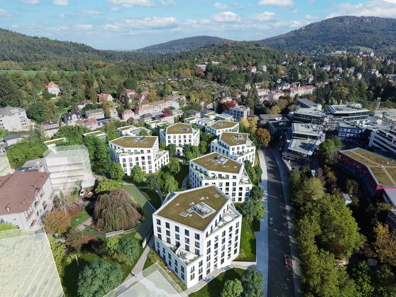  - Wohnung kaufen in Baden-Baden - AM TANNENHOF – Blick auf Baden-Badens grüne Berge