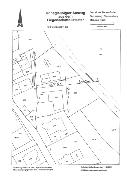  - Grundstück kaufen in Ebersteinburg - Traumhaftes Baugrundstück in exklusiver Lage von Baden-Baden/Ebersteinburg