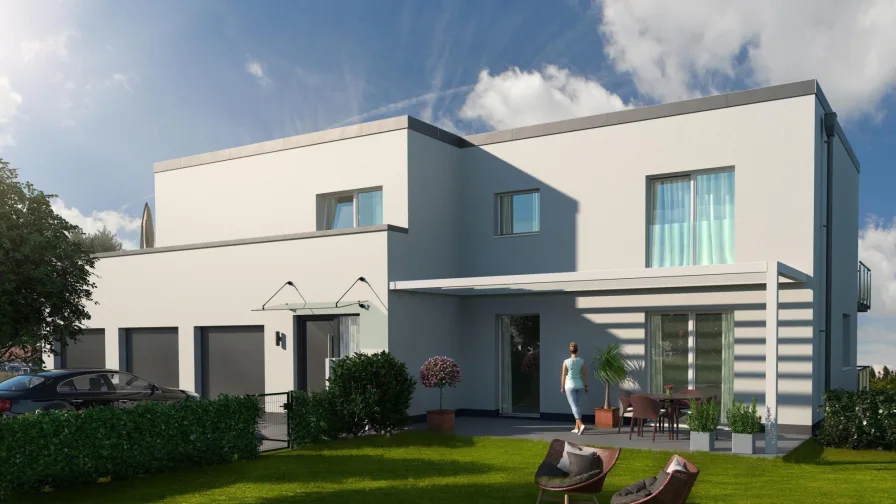 Visualisierung - Wohnung kaufen in Wuppertal - Neubauprojekt in Beyenburg! Gartenwohnung mit Terrasse, Aufzug & Garage...