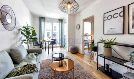 Wohnzimmer - Beispiel - Wohnung kaufen in Potsdam - Moderne 3-Zimmerwohnung im Herzen von Potsdam mit 2 Balkonen- vermietet (mind. 3Jahre )