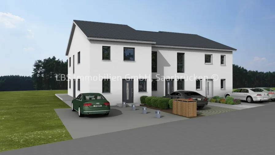 Straßenansicht - Haus kaufen in Nalbach - Neubau mit 133 m² in Nalbach-Piesbach