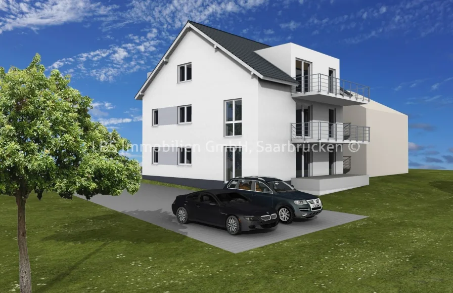 3D Visualisierung 1 - Wohnung kaufen in Nalbach - Erdgeschosswohnung in Nalbach 
