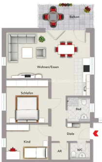 Hülzweiler_Am Poylgon_WE 5 - Wohnung kaufen in Schwalbach - Eigentumswohnung in Hülzweiler