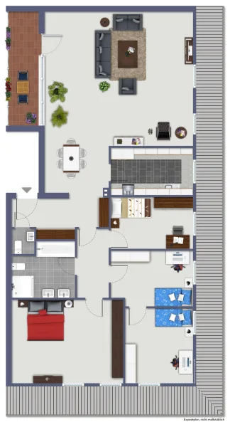 Visualisierung des Grundrisses