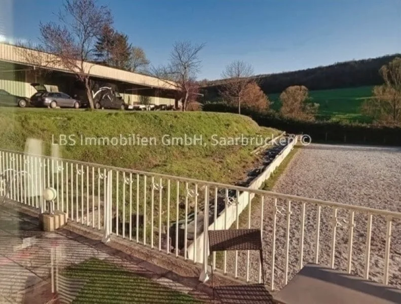 Terrasse mit Blick auf den Rei