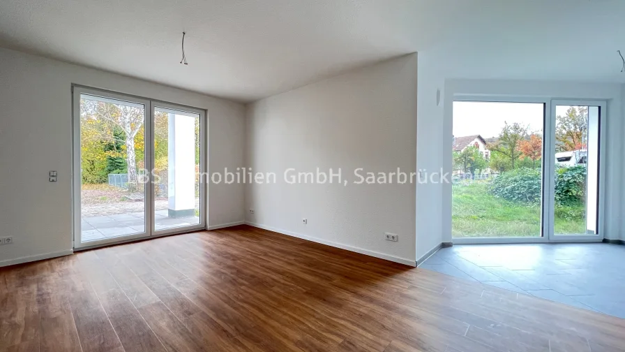 Wohn- und Esszimmer - Wohnung kaufen in Mettlach - 55 m² Wohnfläche - Eigentumswohnung in Mettlach direkt an der Saar - NEUBAU - fertiggestellt