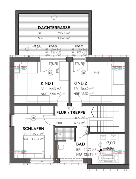 Grundriss Dachgeschoss