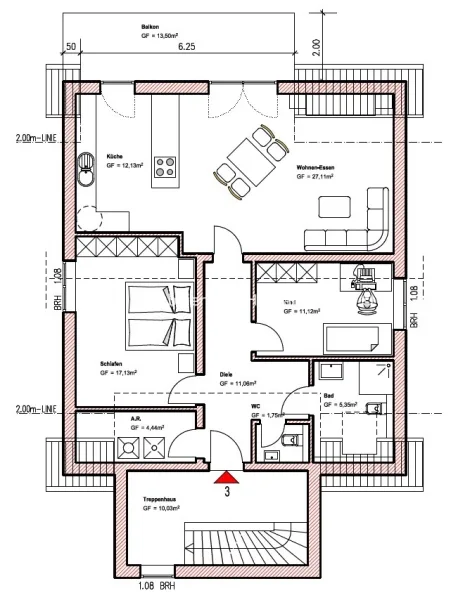 Wohnungsgrundriss