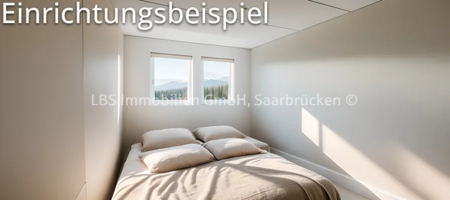 Schlafzimmer 2 - Wohnung kaufen in Konz - Traumwohnung in Konz-Könen - Dachgeschoss/Penthaus - 85 m² Wohnfläche - inklusive KFZ-Stellplatz