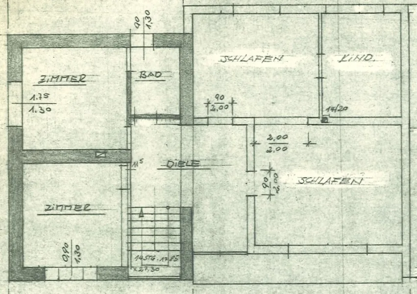 Grundriss Obergeschoss