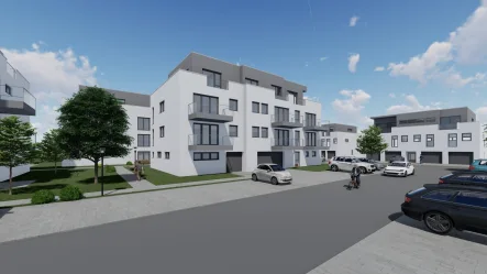 Aussenansicht - Wohnung kaufen in Konz - Bezugsfertige Traumwohnung in Konz-Könen - Dachgeschoss/Penthaus - 78 m² Wfl. - inkl. KFZ-Stellplatz