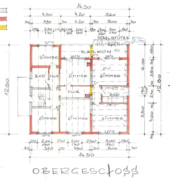 Grundriss Obergeschoss