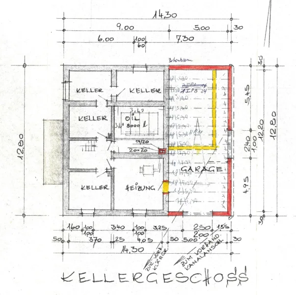 Grundriss Kellergeschoss