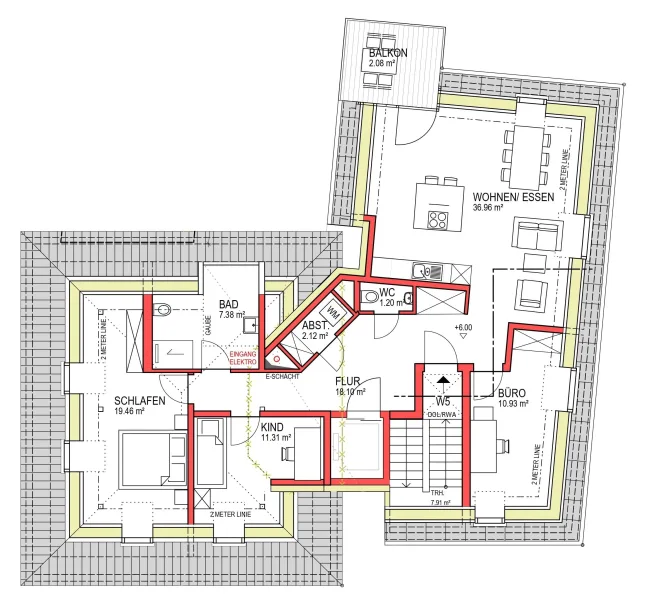 Wohnung 5 - 4 ZKB - 106,33 m²