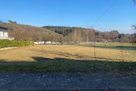 Ansicht von der Straße - Grundstück kaufen in Weiskirchen - großes Baugrundstück mit Weitsicht in Top Wohnlage von Weiskirchen