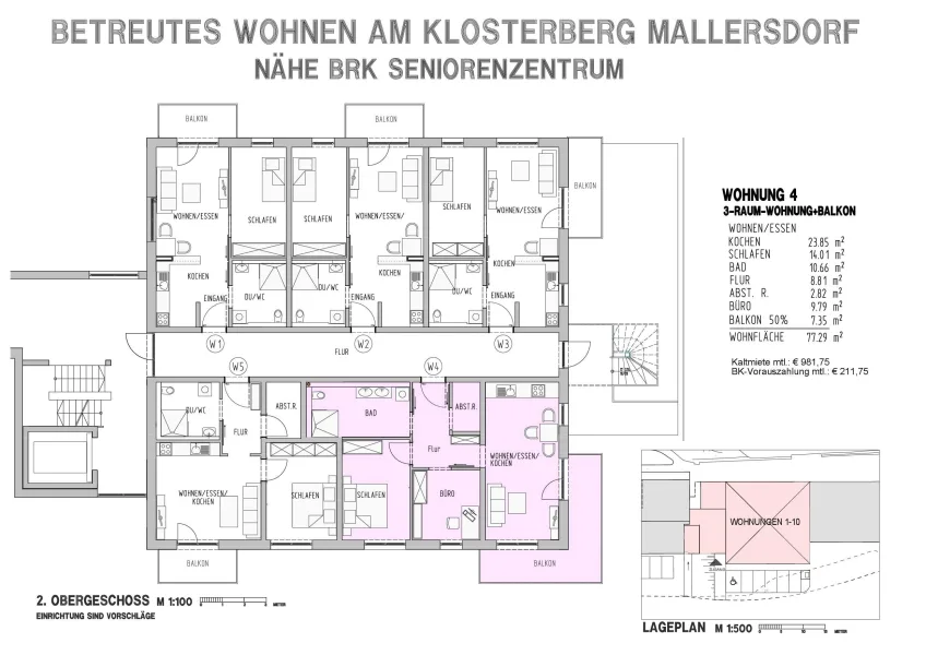 Grundriss Wohnung 4