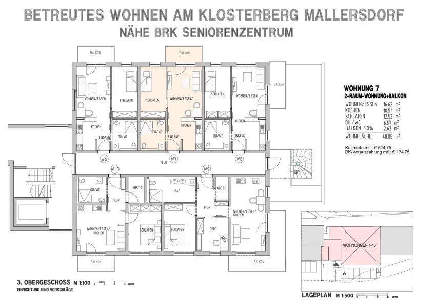 Grundriss Wohnung 7