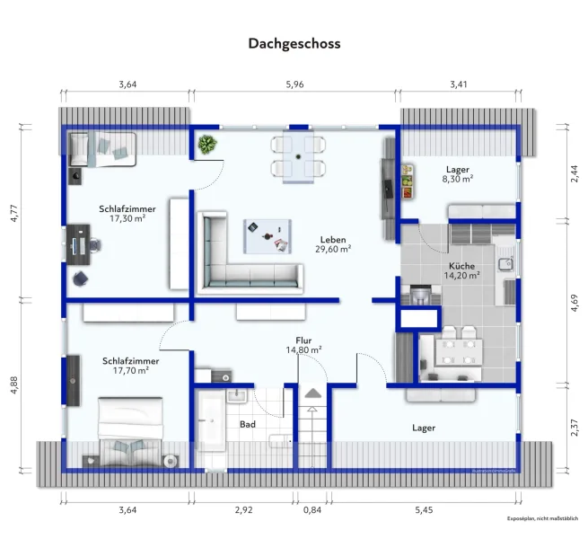 Grundriss Dachgeschoss