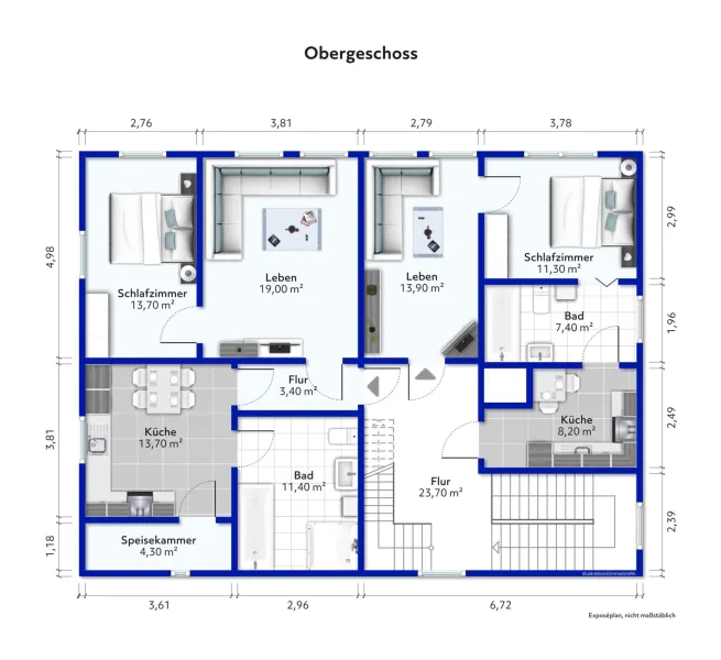 Grundriss Obergeschoss