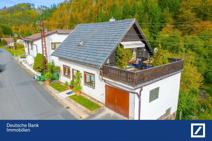 Außenansicht - Haus kaufen in Frankenblick - Häuschen im Grünen