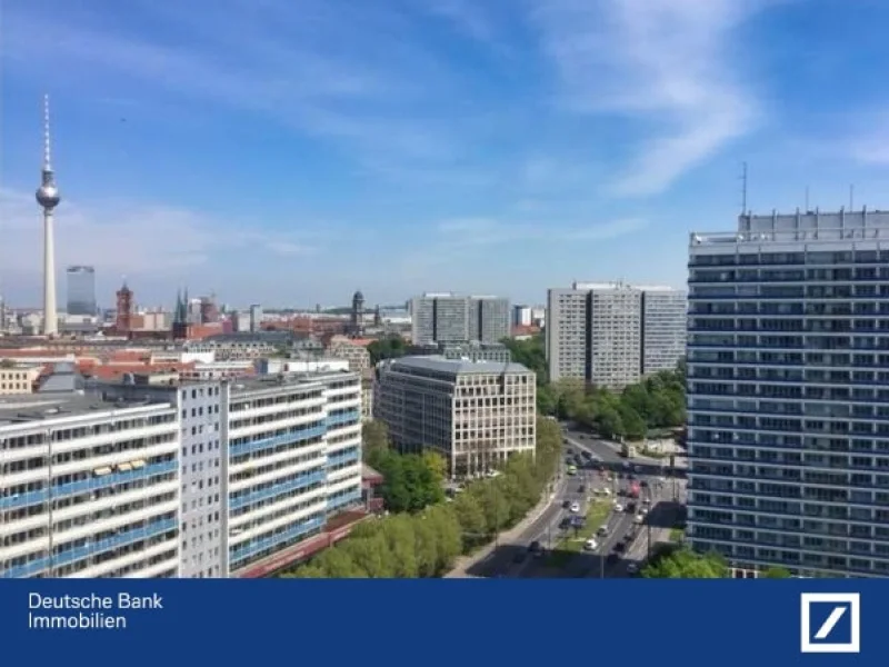Aussicht Wohnung - Wohnung kaufen in Berlin - Urbanes Wohnen in luftigen Höhen: Stylisches Apartment im 19. Stock