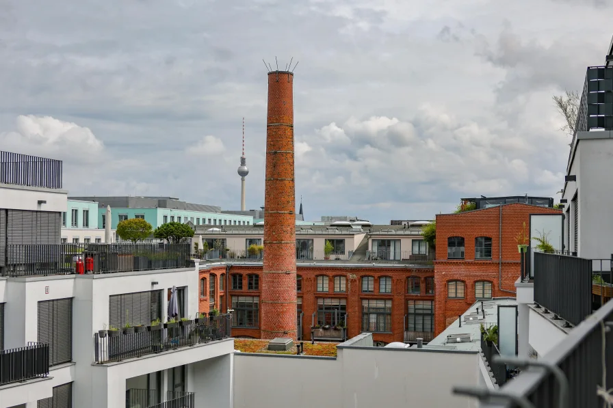 Balkon und Ausblick