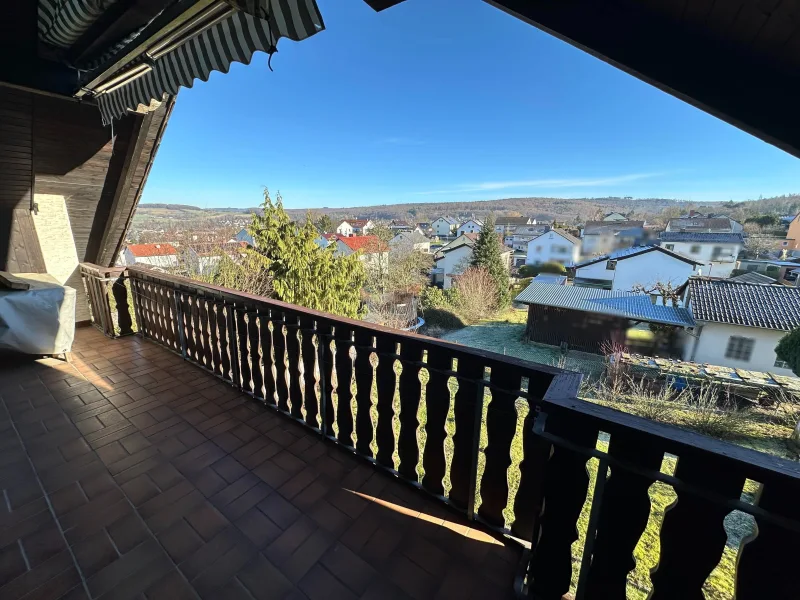 Blick vom Balkon im DG