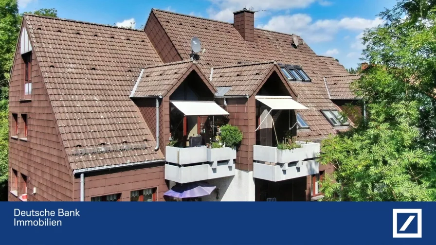 Südseite - Wohnung kaufen in Kassel - Elegante Maisonette-Wohnung mit Balkon und Tiefgaragenstellplatz – Wohlfühlen auf zwei Etagen