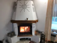 Kamin im Wohnzimmer