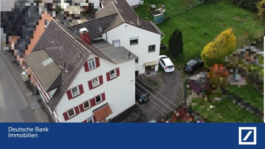 Drohnenansicht - Haus kaufen in Oberndorf - 5-Familienwohnhaus 