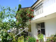 Balkon mit Rosen