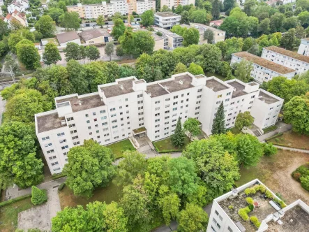 Drohnen Bild - Wohnung kaufen in Stuttgart - 2-Zimmer Wohnung mit großem Südbalkon als Anlage oder zum selbst Bezug