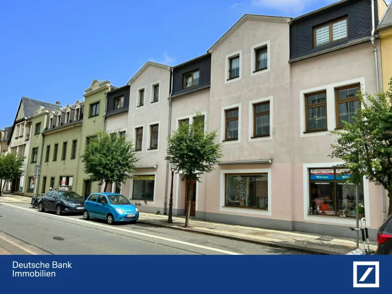 Ansicht Strassenseite - Haus kaufen in Olbernhau - Wohnen und Arbeiten in perfekter Innenstadtlage 
