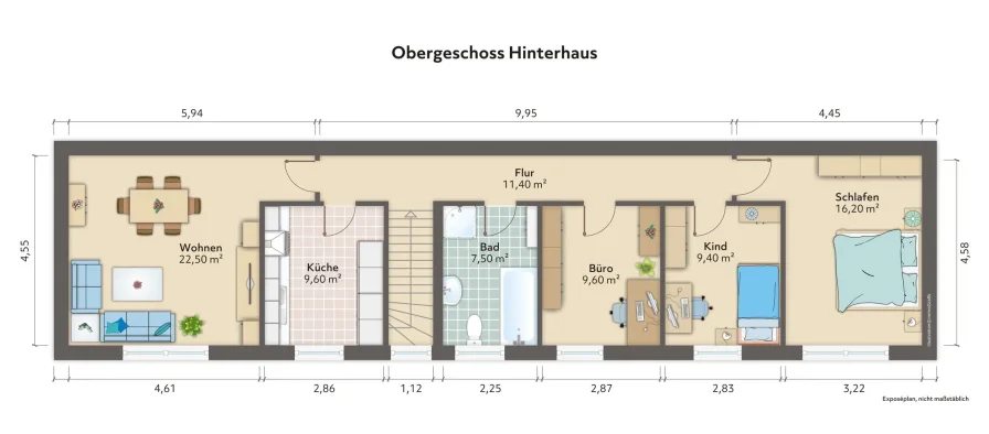 Obergeschoss Hinterhaus