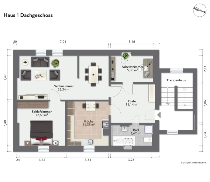 Haus 1 Dachgeschoss