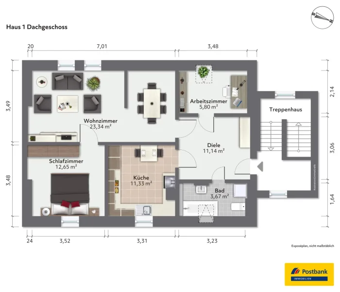 Haus 1 Dachgeschoss