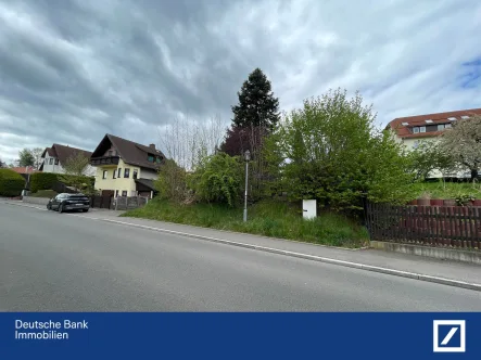 Blick von der Strasse - Grundstück kaufen in Oederan - Willkommen in Oederan!