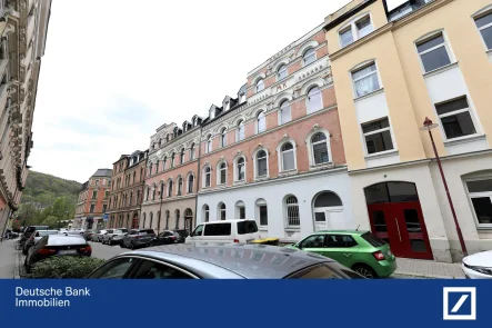 Straßenansicht - Haus kaufen in Aue - Charmantes Mehrfamilienhaus im Herzen der Stadt