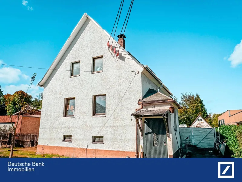 Außenansicht - Haus kaufen in Glauchau - Familienparadies in Glauchau: Freistehendes Einfamilienhaus mit Garten