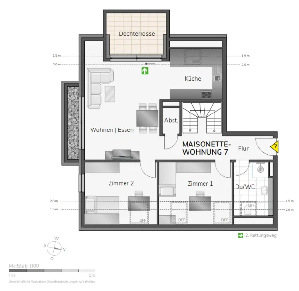 Grundriss 1. Dachgeschoss