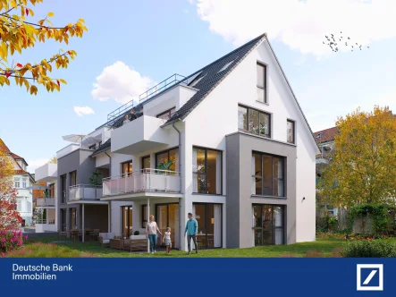 unverbindliche Ansicht - Wohnung kaufen in Asperg - Besonders viel Grün & mittendrin - moderne Erdgeschosswohnung mit Terrasse und großem Garten