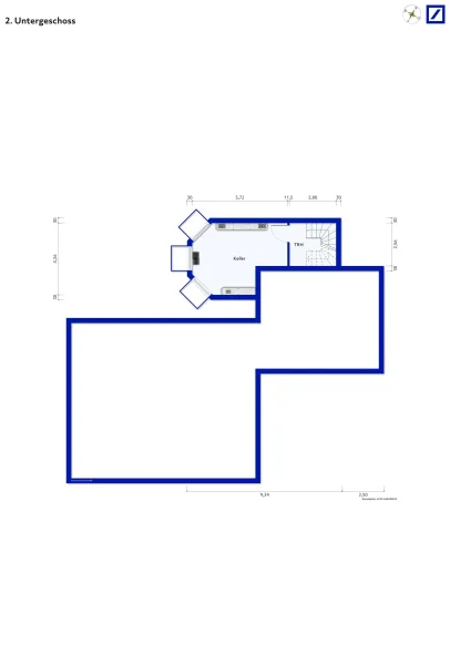 Grundriss 2. Untergeschoss