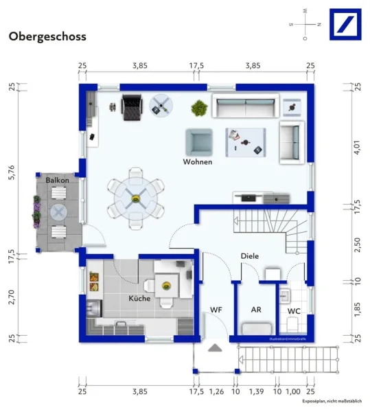 Grundriss Obergeschoss