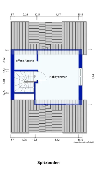 Grundriss Spitzboden