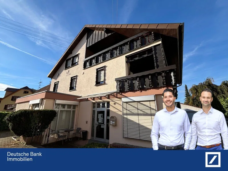 Außenansicht - Haus kaufen in Emmendingen - Zweifamilienhaus mit Gewerbe und Baugrundstück