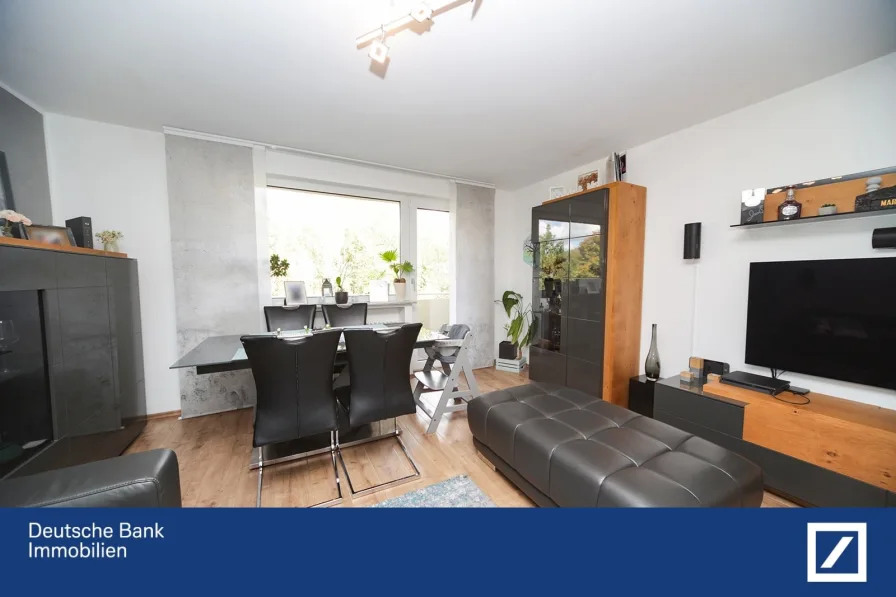 Wohnen - Wohnung kaufen in Herdecke - Stylische 3-Zimmer-Wohnung mit großem Balkon & Garage