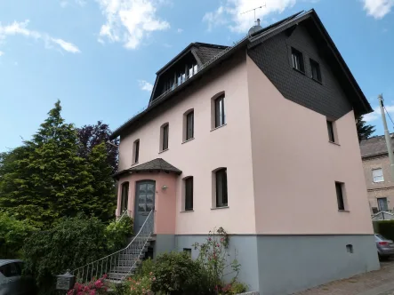 Front und Seite - Haus kaufen in Bogel - Geräumiges Ein bis Zweifamilienhaus in 56357 Bogel